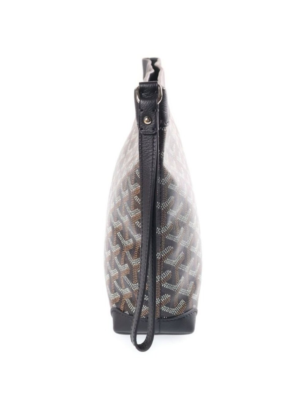 Goyard Conti Pouch Leather Handbag Clutch Black - Picture 3 of 8